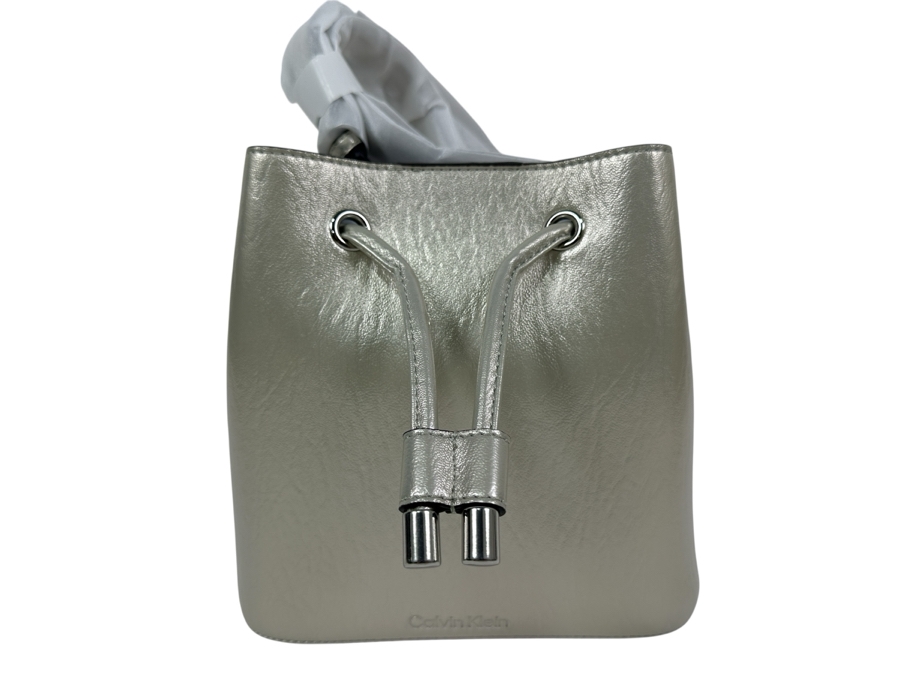 New Calvin Klien Gabrianna Bucket Handbag 8'W x 5'D x 8'H