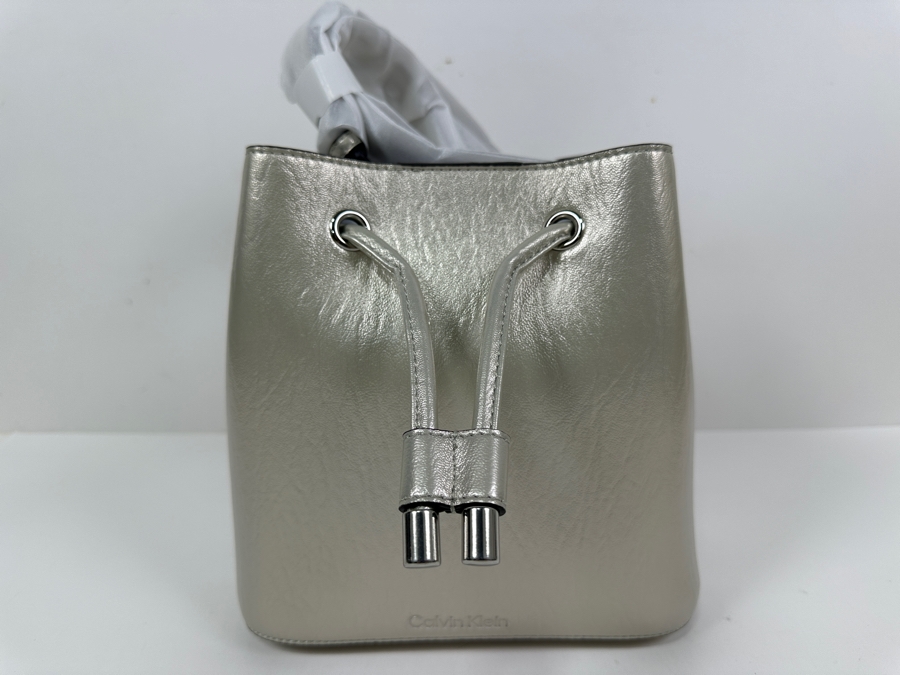 New Calvin Klien Gabrianna Bucket Handbag 8'W x 5'D x 8'H [Photo 2]