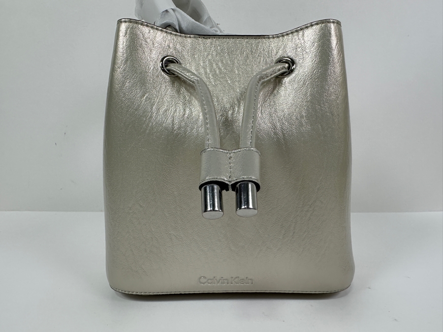 New Calvin Klien Gabrianna Bucket Handbag 8'W x 5'D x 8'H [Photo 3]
