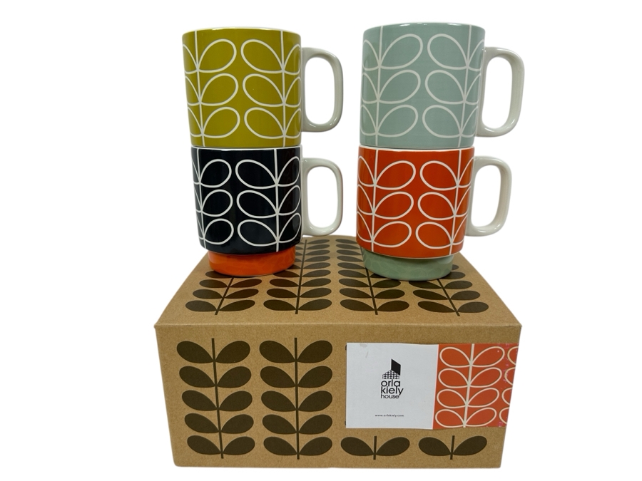 Orla Kiely House Set of Mugs