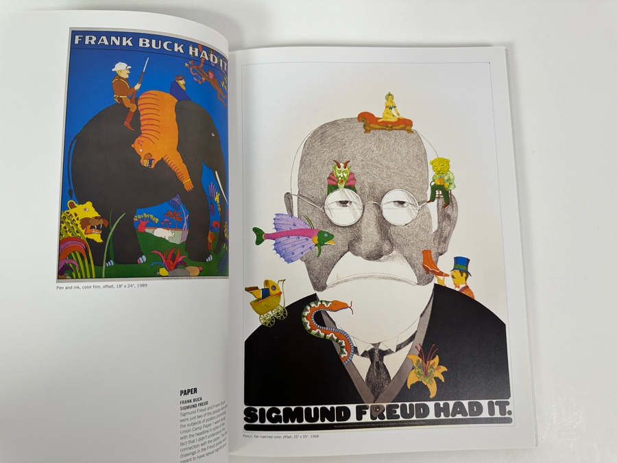 First Edition Hardcover Book Poster Man Seymour Chwast [Photo 6]
