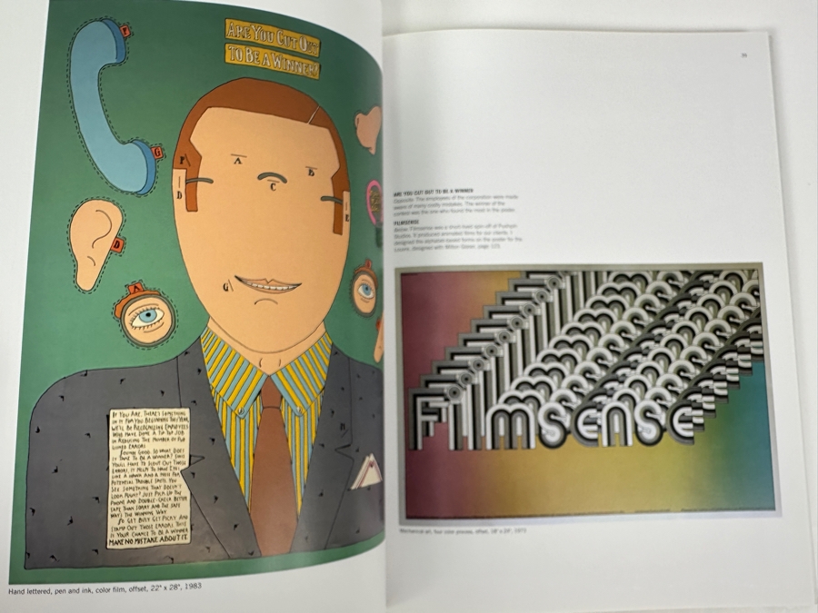 First Edition Hardcover Book Poster Man Seymour Chwast [Photo 4]