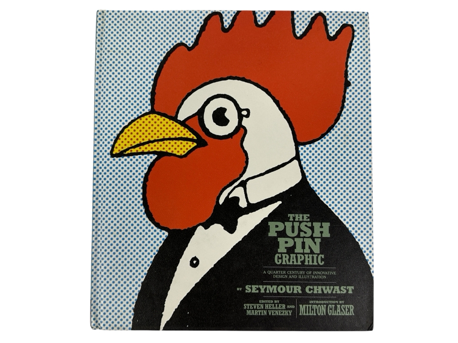 Hardcover Book The Push Pin Graphic By Seymour Chwast Retails $50 [Photo 1]