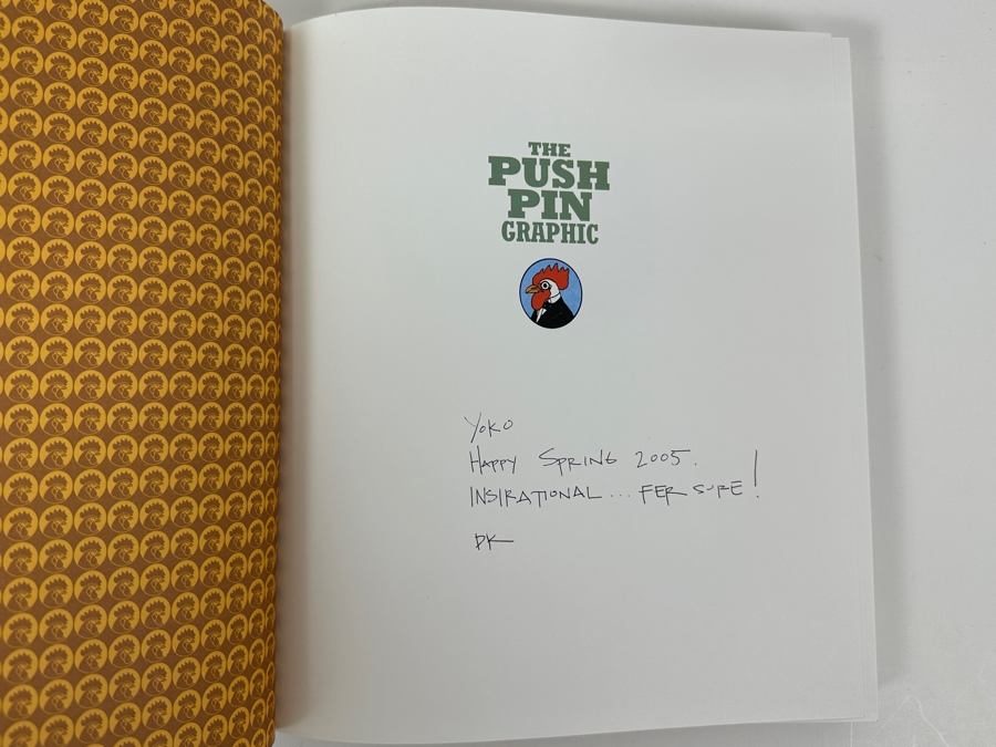 Hardcover Book The Push Pin Graphic By Seymour Chwast Retails $50 [Photo 2]