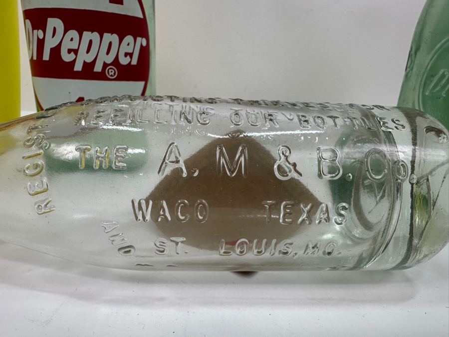 Vintage Dr. Pepper Soda Lot With Pitcher And Old Glass Dr. Pepper Bottles [Photo 9]