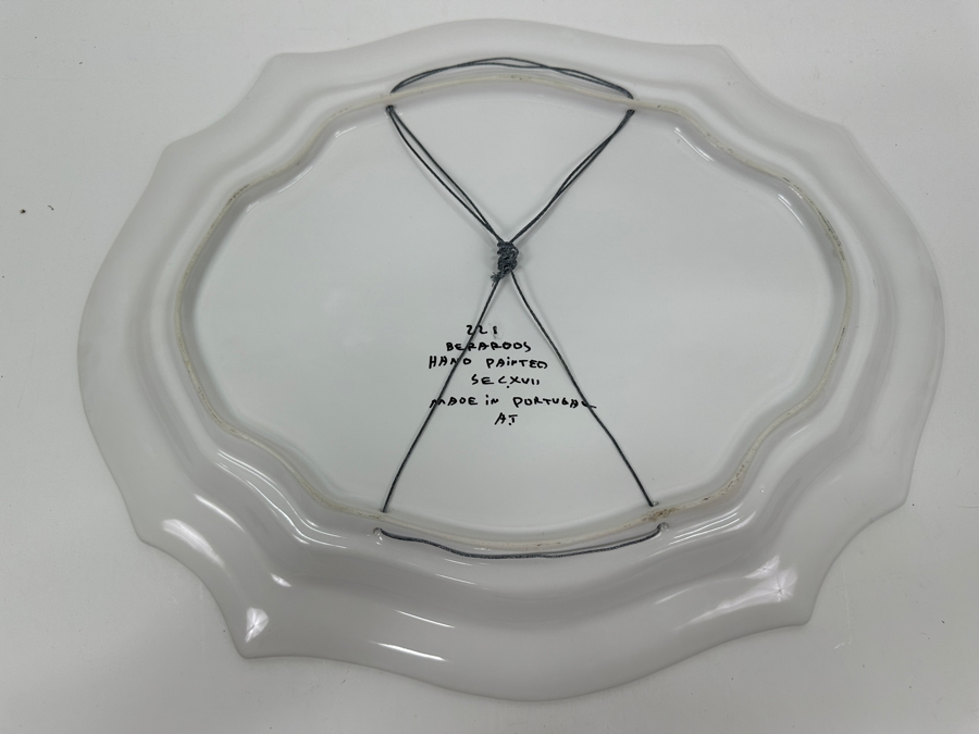 Pair Of Berardos Hand Painted Platters 16.5 X 13 And Bowl 9.5W Made In Portugal [Photo 15]