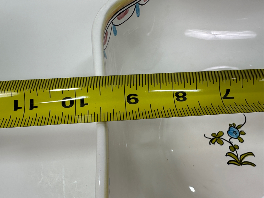 Pair Of Berardos Hand Painted Platters 16.5 X 13 And Bowl 9.5W Made In Portugal [Photo 10]