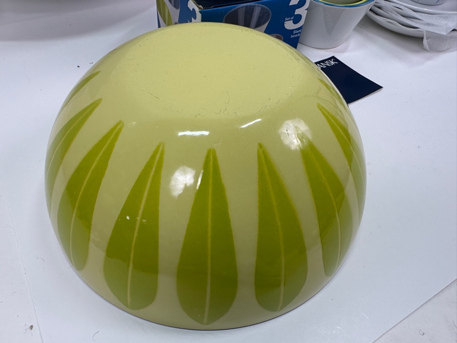 Cathrineholm Norway Lotus Enamel Bowl And New Dansk Lot With Bowls, Cups & Plates [Photo 11]