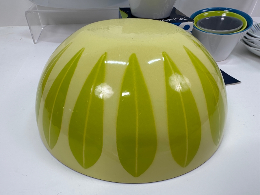 Cathrineholm Norway Lotus Enamel Bowl And New Dansk Lot With Bowls, Cups & Plates [Photo 10]