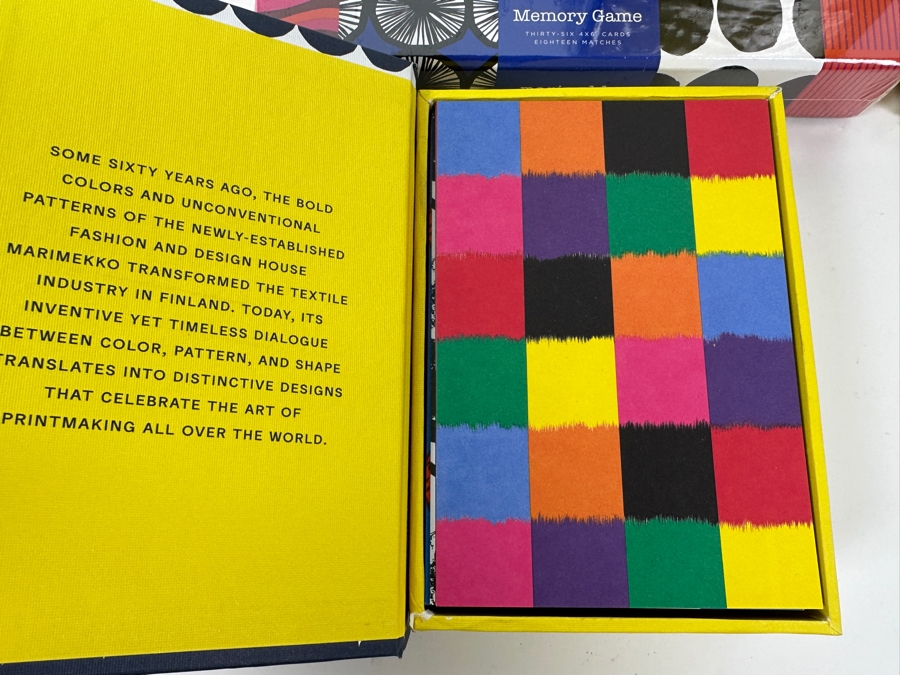 Marimekko Lot With Postcards, Notecards, Sticky Notes, To-Dos, Box Of Labels & Memory Game - Mostly Sealed Items [Photo 9]