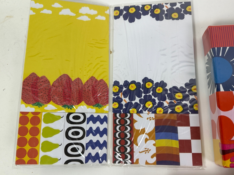 Marimekko Lot With Postcards, Notecards, Sticky Notes, To-Dos, Box Of Labels & Memory Game - Mostly Sealed Items [Photo 8]