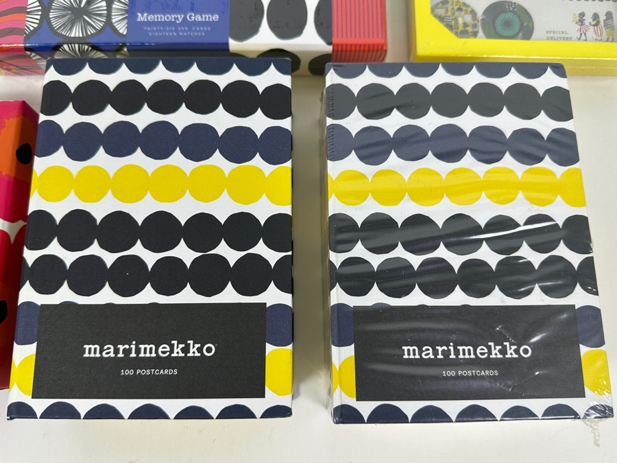 Marimekko Lot With Postcards, Notecards, Sticky Notes, To-Dos, Box Of Labels & Memory Game - Mostly Sealed Items [Photo 2]