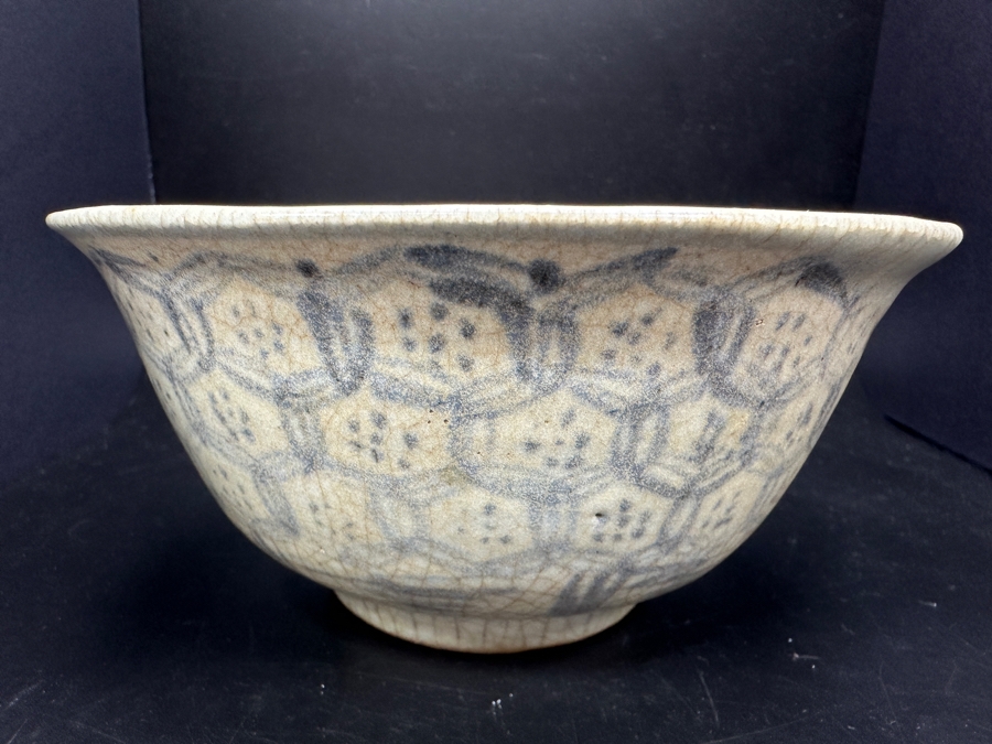 Antique Chinese Hand Painted Blue And White Porcelain Bowl Perhaps From Cheng Te 1506-1521 Ming Dynasty 5.75'W X 2.75'H [Photo 11]