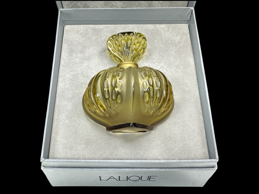 Lalique Crystal France Mirabel Perfume Bottle With Original Box [Photo 1]
