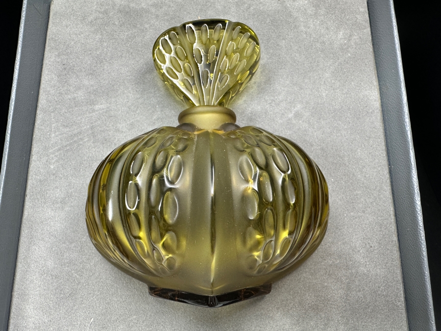 Lalique Crystal France Mirabel Perfume Bottle With Original Box [Photo 2]