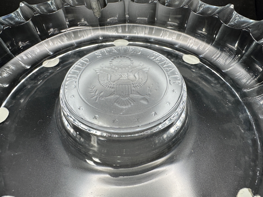 Large Glass United States Senate Ashtray 10'R [Photo 6]