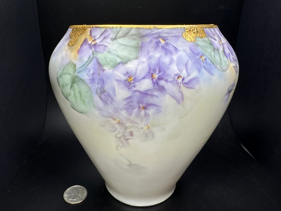Vintage Hand Painted Rosenthal Bavaria Vase 6.25'H [Photo 2]