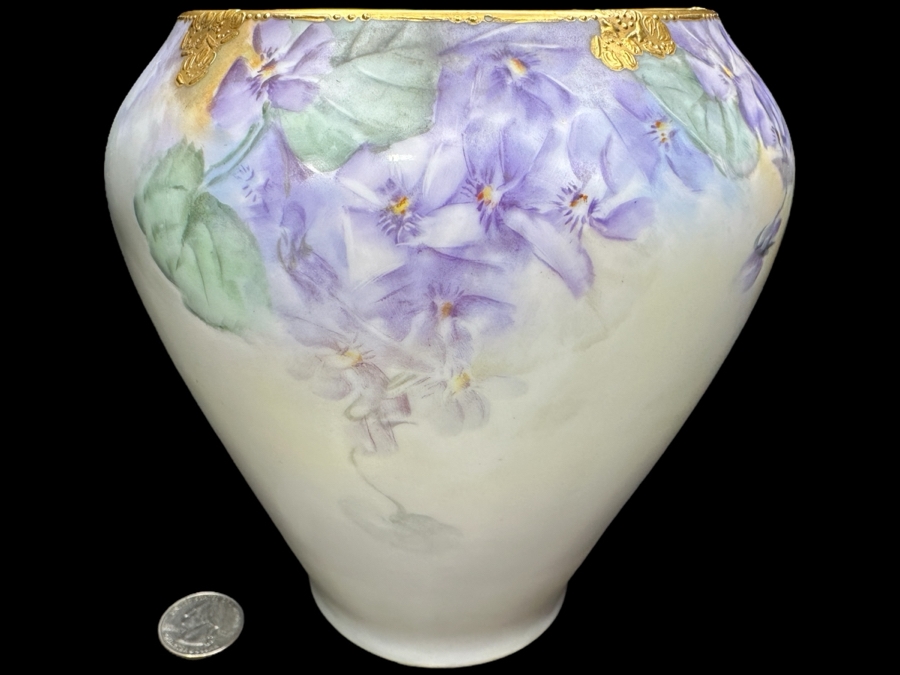 Vintage Hand Painted Rosenthal Bavaria Vase 6.25'H [Photo 1]