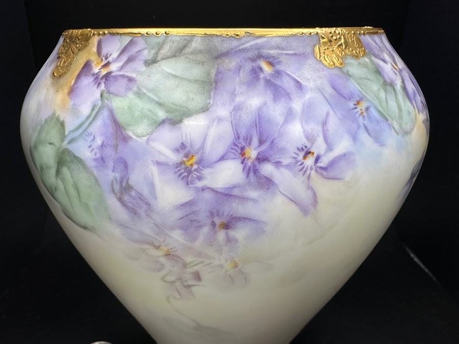 Vintage Hand Painted Rosenthal Bavaria Vase 6.25'H [Photo 4]