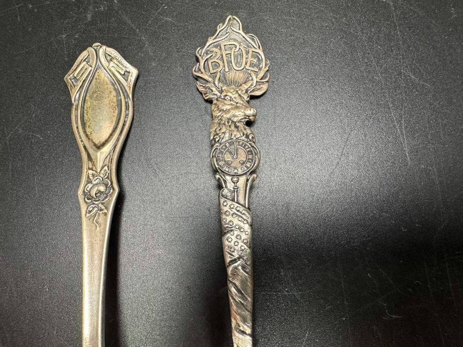 (5) Vintage Sterling Silver Souvenir Spoons 116.6g [Photo 5]