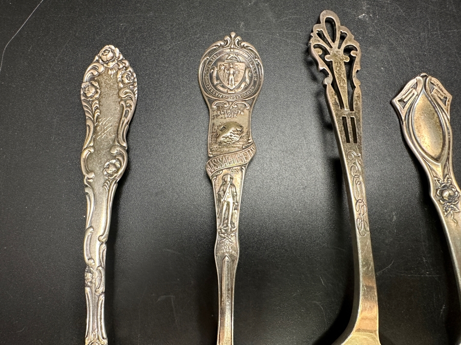 (5) Vintage Sterling Silver Souvenir Spoons 116.6g [Photo 2]