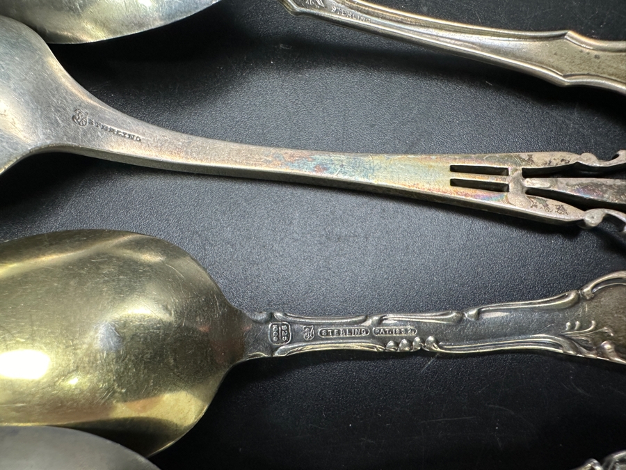 (5) Vintage Sterling Silver Souvenir Spoons 116.6g [Photo 11]