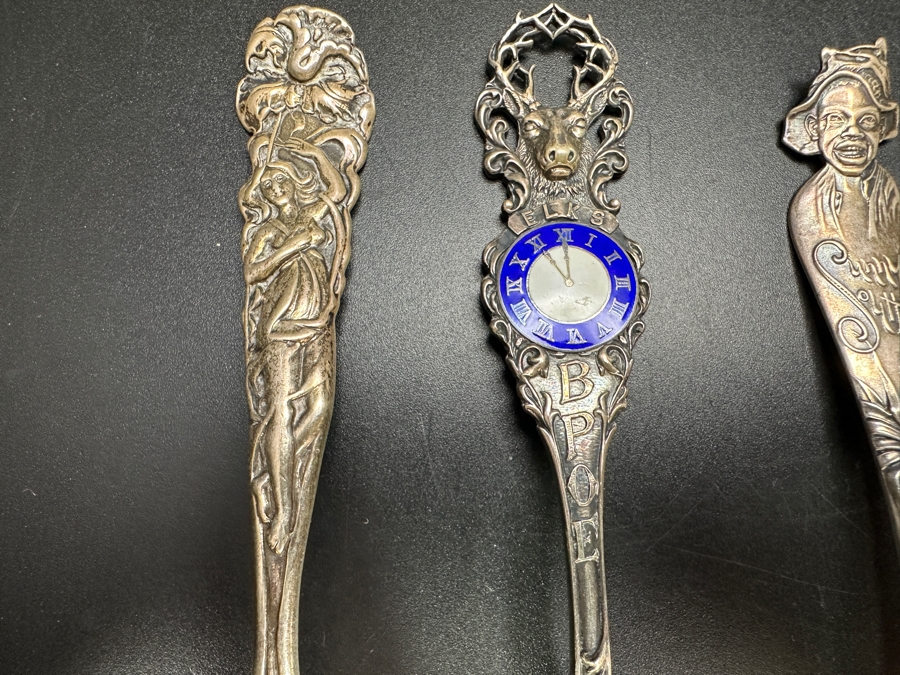 (4) Vintage Sterling Silver Souvenir Spoons 115.8g [Photo 2]