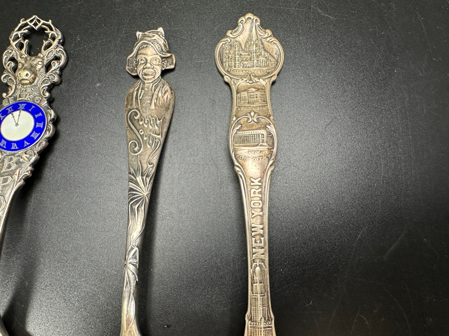 (4) Vintage Sterling Silver Souvenir Spoons 115.8g [Photo 5]