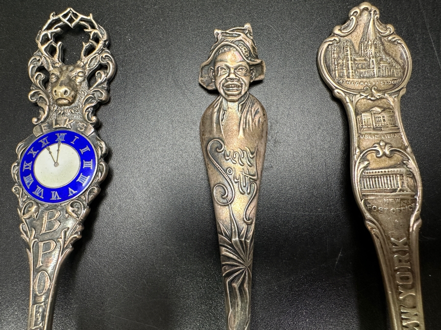 (4) Vintage Sterling Silver Souvenir Spoons 115.8g [Photo 4]