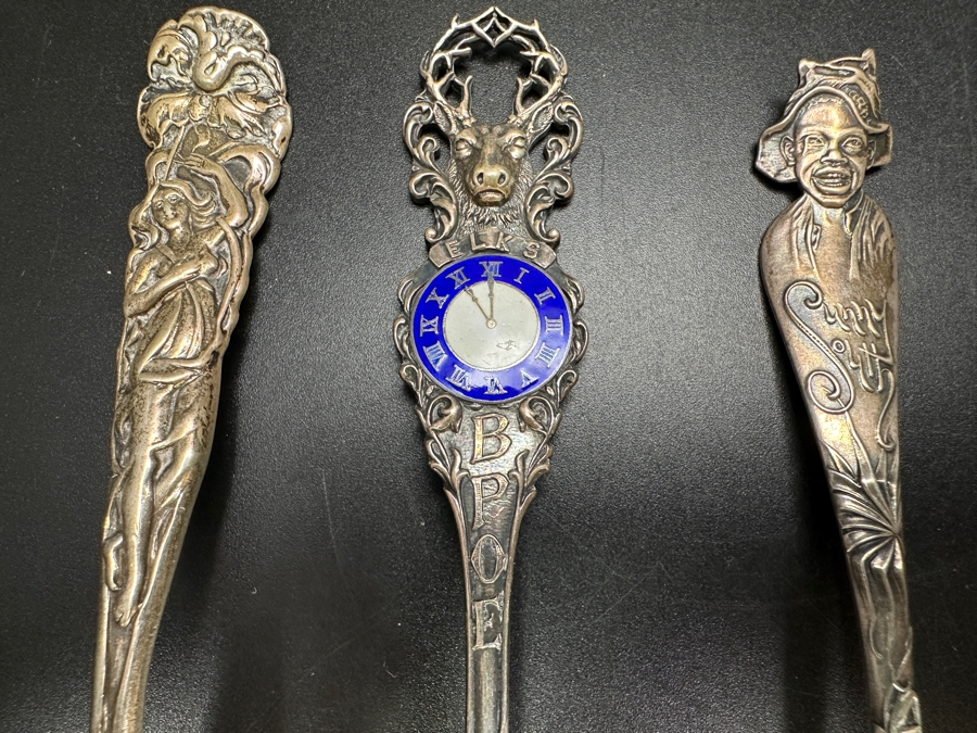 (4) Vintage Sterling Silver Souvenir Spoons 115.8g [Photo 3]