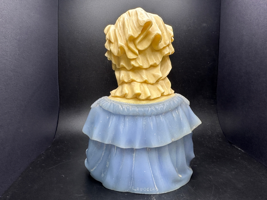 Vintage Gino Ruggeri Resin Bust Made In Italy 7'H [Photo 4]