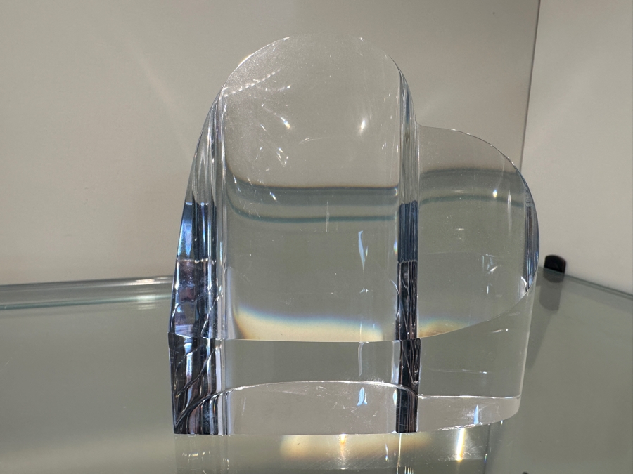 Vintage Steuben Heart Glass Paperweight 3.5'H [Photo 8]