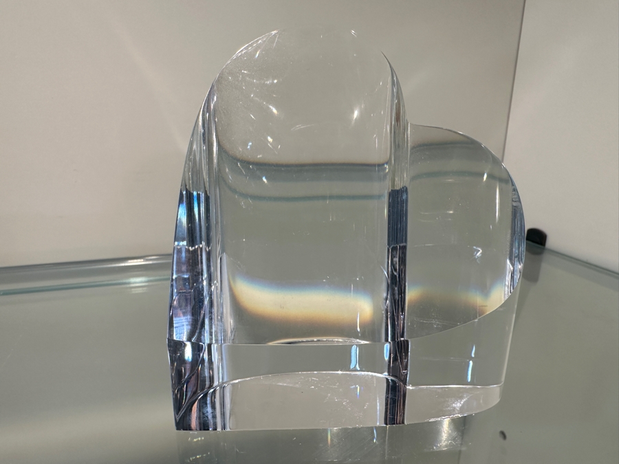 Vintage Steuben Heart Glass Paperweight 3.5'H [Photo 7]
