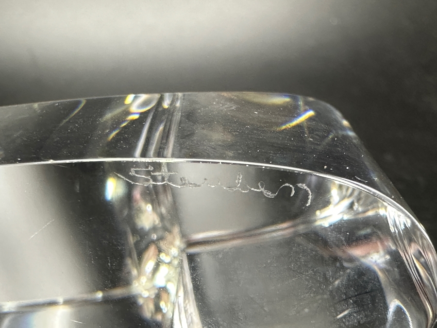 Vintage Steuben Heart Glass Paperweight 3.5'H [Photo 2]