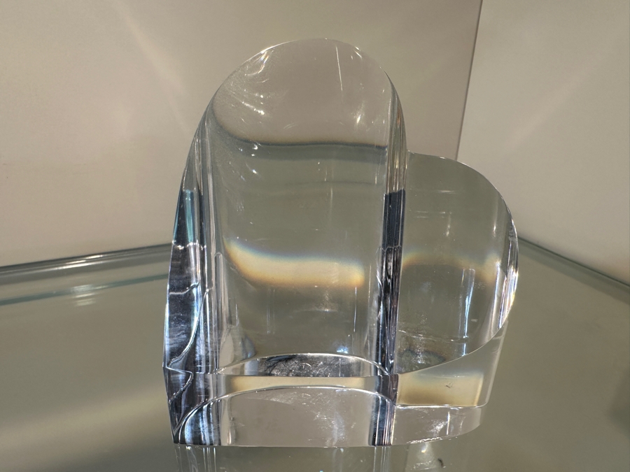 Vintage Steuben Heart Glass Paperweight 3.5'H [Photo 4]