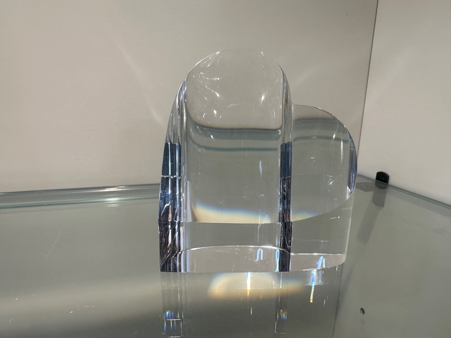 Vintage Steuben Heart Glass Paperweight 3.5'H [Photo 9]