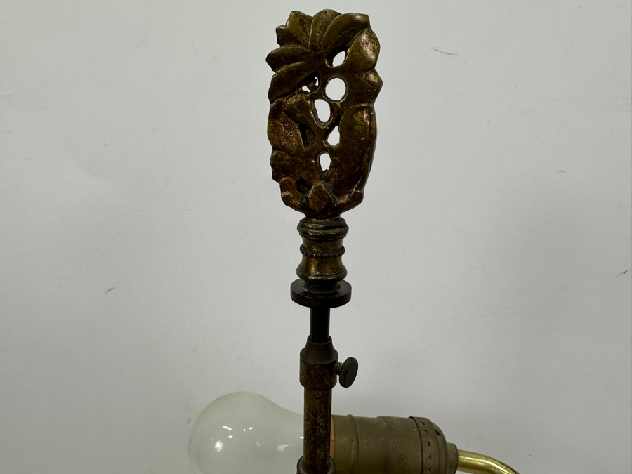 Vintage Cloisonne And Brass Table Lamp - No Shade 20'H [Photo 5]