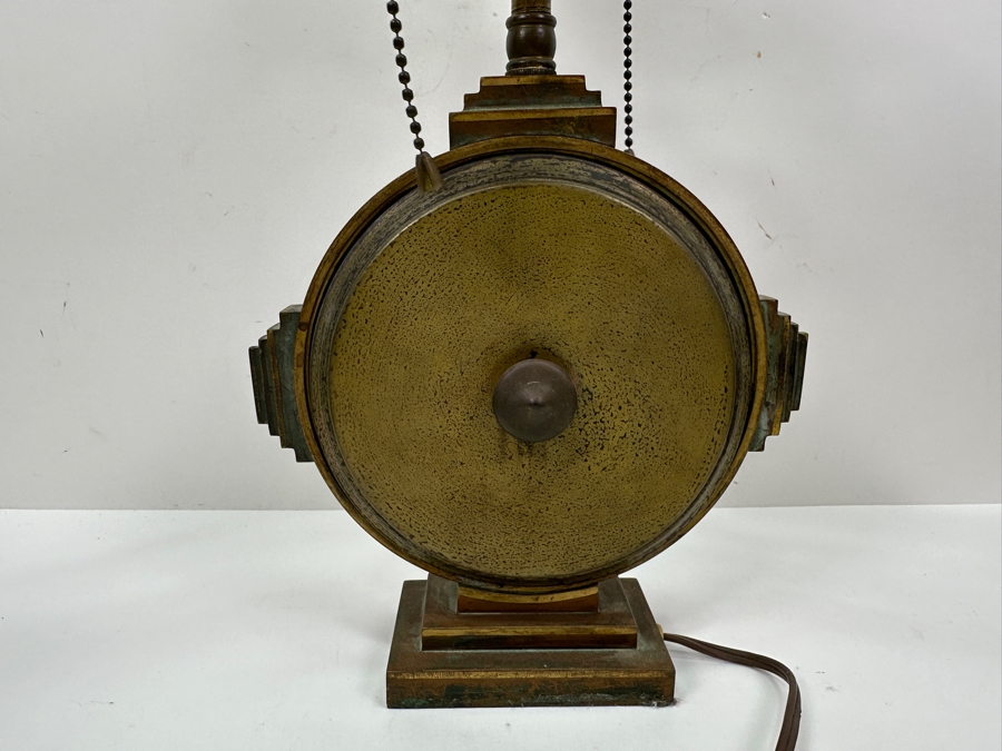 Vintage Cloisonne And Brass Table Lamp - No Shade 20'H [Photo 6]