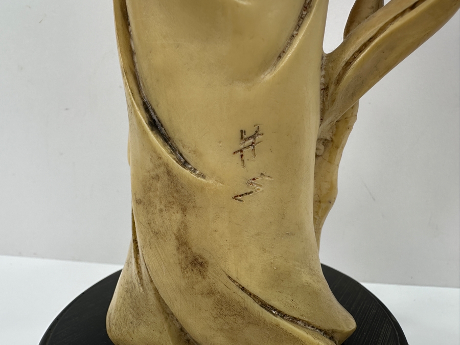 Vintage Asian Resin Elderly Man With Birds Figurine 20'H [Photo 9]