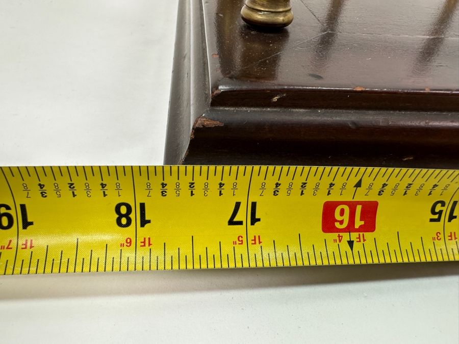 Wooden / Brass Desk Bookstand 18W X 11D X 5.5H [Photo 7]