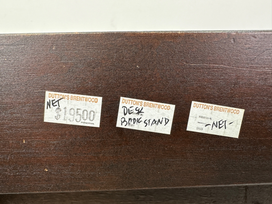 Wooden / Brass Desk Bookstand 18W X 11D X 5.5H [Photo 6]