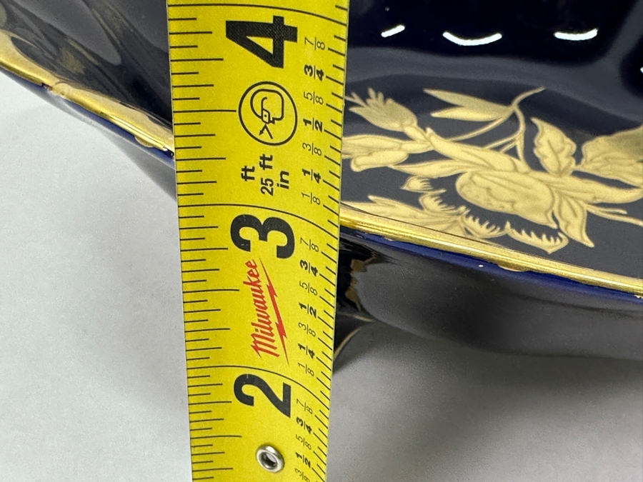 10' Footed Porcelain Bowl By Graf Von Henneberg Made In Germany [Photo 8]