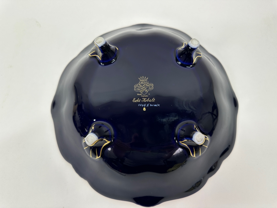 10' Footed Porcelain Bowl By Graf Von Henneberg Made In Germany [Photo 5]