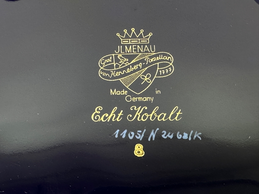 10' Footed Porcelain Bowl By Graf Von Henneberg Made In Germany [Photo 6]