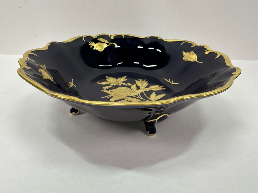 10' Footed Porcelain Bowl By Graf Von Henneberg Made In Germany [Photo 4]