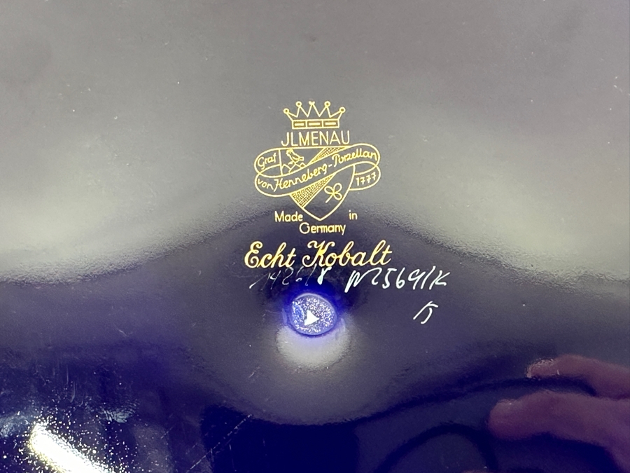 11.75' Porcelain Dish By Graf Von Henneberg Made In Germany [Photo 5]