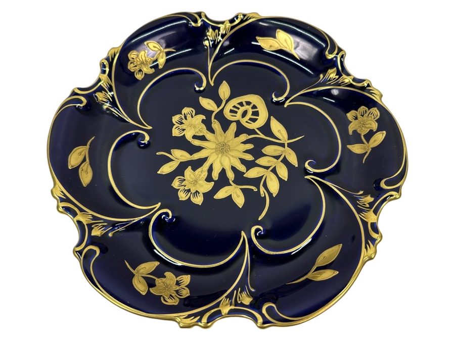 11.75' Porcelain Dish By Graf Von Henneberg Made In Germany