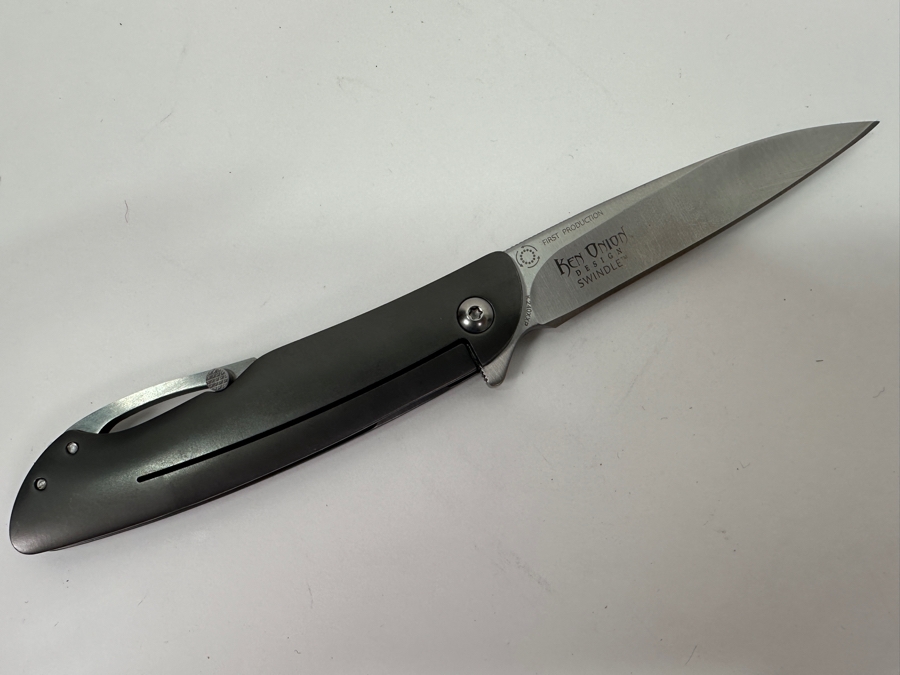 First Production Ken Onion Design Swindle Folding Knife K240XXP [Photo 2]
