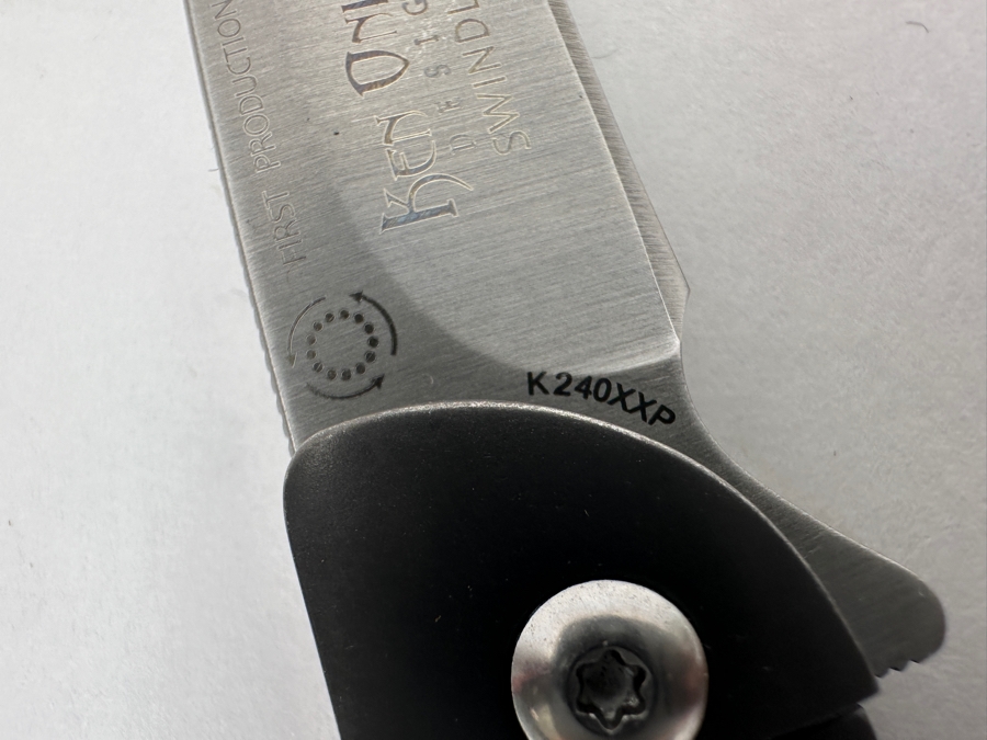 First Production Ken Onion Design Swindle Folding Knife K240XXP [Photo 4]