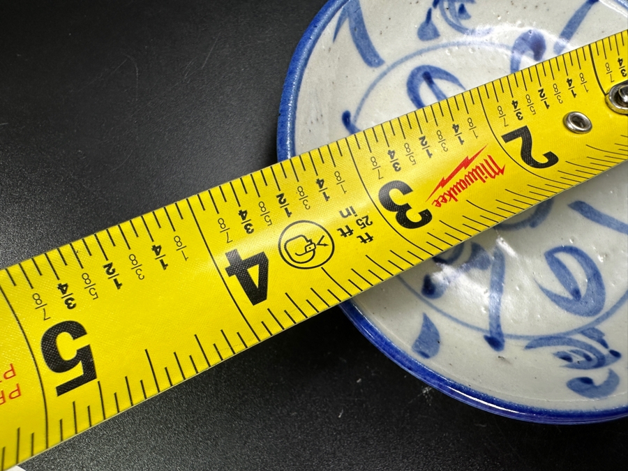 Antique Chinese Blue And White Porcelain Dish 3.5'W [Photo 9]